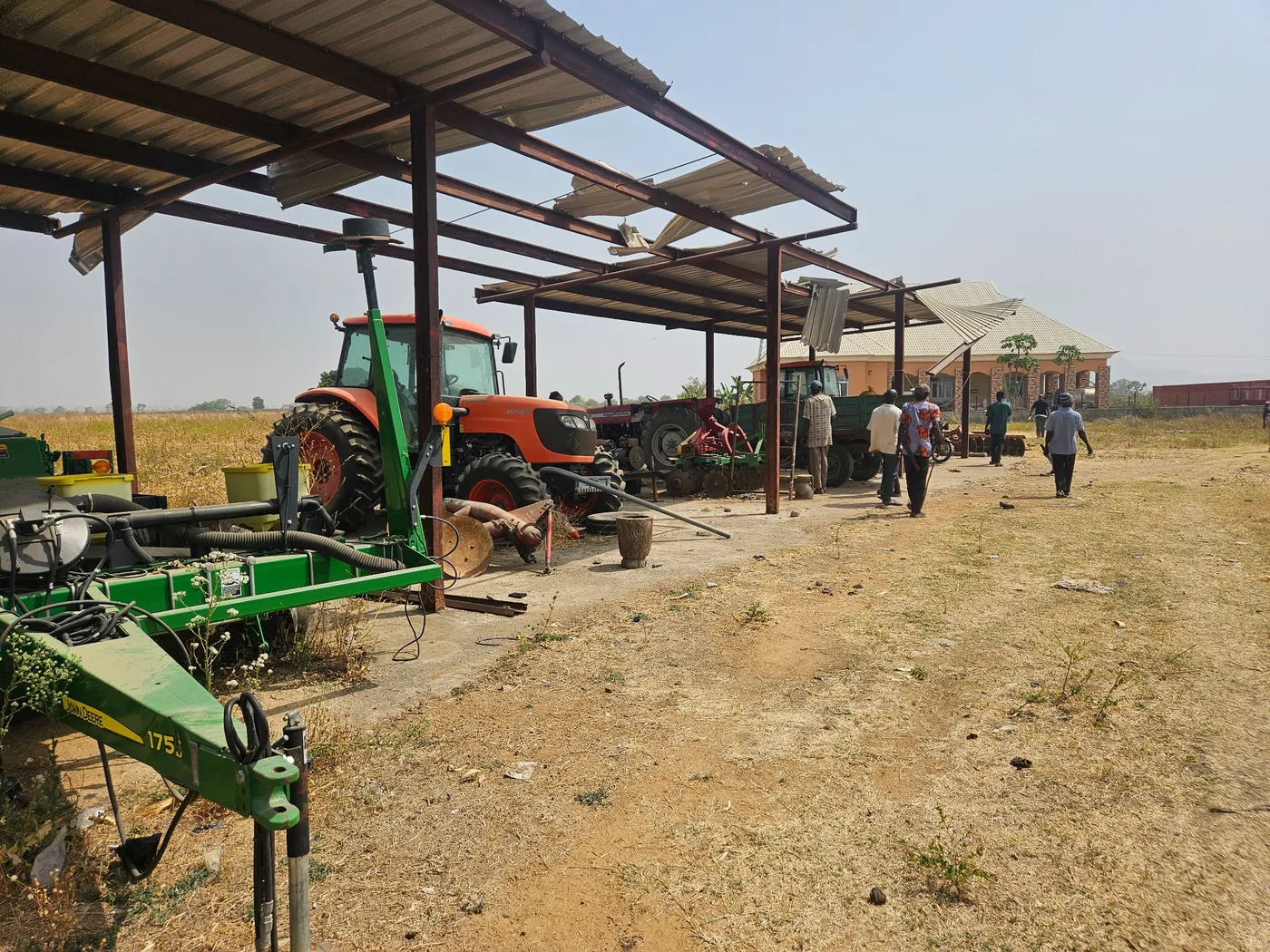 Agricultural tractors and equipment observed during a promoter benchmarking visit